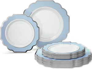 " OCCASIONS " 50 Plates Pack (25 Guests)-Heavyweight Wedding Party Disposable Pl - Picture 1 of 12