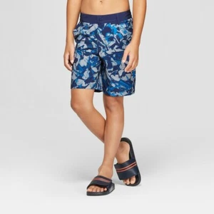 Art Class Boys' Splatter Hybrid Swim Trunk, Blue 8 - Picture 1 of 7
