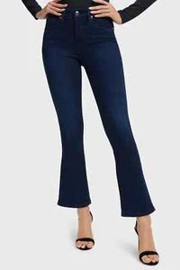 Good American Good Legs Straight Jeans Women 27 EUC Stretch Cotton GLS270T B224 - Picture 1 of 12
