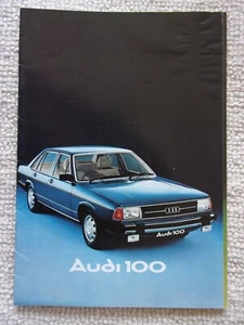 AUDI 100 SALOON Range orig 1977 UK Mkt Sales Brochure - Picture 1 of 14