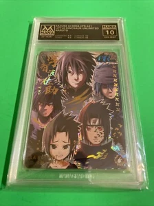 Sasuke Uchiha All 5 Forms PR Foil Card Naruto CCG TCG Little Dinosaur MANA 10! - Picture 1 of 3