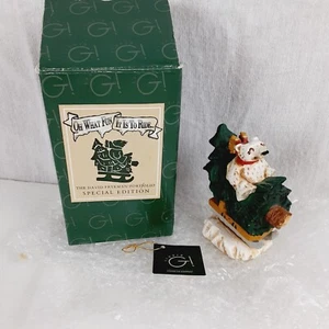 Figura de Navidad 1996 Studio G ""Oh What Fun It Is To Ride"" David Frykman BEBÉ - Imagen 1 de 17