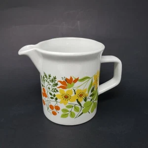 Creamer Johnson Brothers JB1017 Retro Floral Green Orange Yellow 8oz - Picture 1 of 8