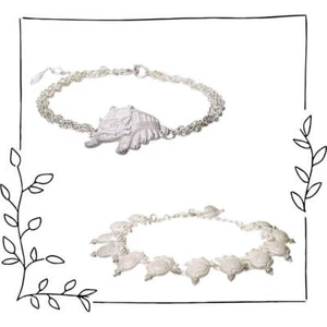 Catbus & Totoro Charm Silver Bracelets - Studio Ghibli Jewelry - Kurumira Shop - Picture 1 of 8