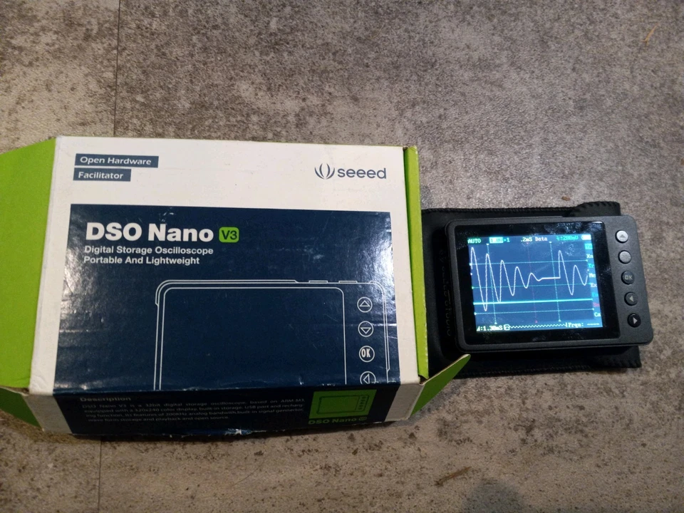 Osciloscopio pequeño portátil Seedstudio DSO Nano V3, estuche y cables Foto 1 de 4