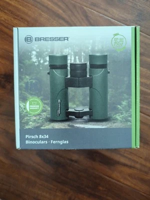 Brand New Bresser Pirsch 8x34 Compact Binoculars with Phase Coating - Image 1 of 3