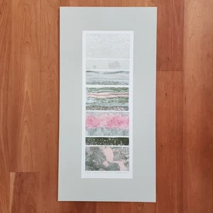 Very Nice Brenda Martin Signed Etching Spring Variations Silver Frame Painting - Picture 1 of 15