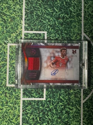 2022-23 Topps Museum Collection Soccer Thomas Muller /25 Patch Auto - Image 1 of 2