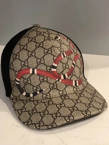 eBay Verified Authentic GUCCI Men’s Cap King Snake XL 60cm Hat Excellent - Picture 1 of 8