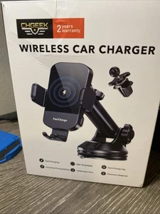 CHGeek Wireless Car Charger, 15W Fast Charging Auto Clamping Car Charger - Photo 1 sur 12