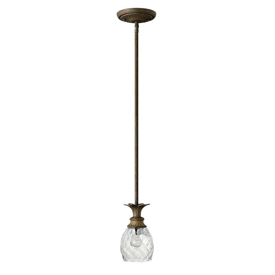 Hinkley Lighting Plantation 1 Light Mini-Pendant, Pearl Bronze - 5317PZ - Image 1 of 1