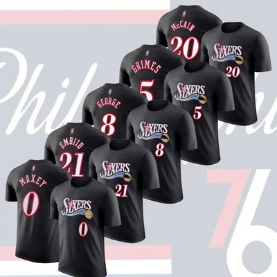 Philadelphia 76ers Classic Edition Player: McCain, Embiid, Grimes, Maxey, George - Image 1 of 4