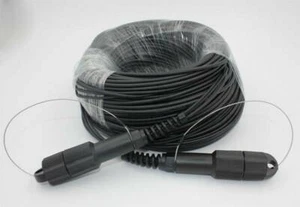 100 m LC-LC SM 4 Litzen Panzer Feld TPU Optik Patchkabel Kabel Wasserdicht Kopf - Bild 1 von 4