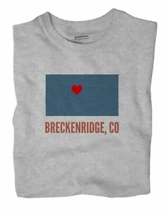 Breckenridge Colorado CO T-Shirt HEART - Picture 1 of 6