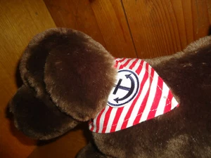 Bufanda a rayas roja blanca roja ancla para perro pequeño - Imagen 1 de 2