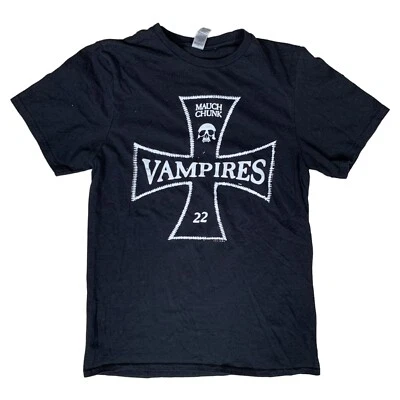 Mauch Chunk Vampires 22 女式 100% 棉黑色 T 恤 S 码 — 第 1/4 张图片