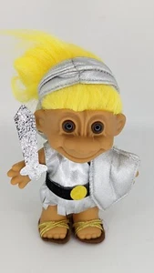Russ Troll Doll Gladiators Spartans Roman Soldier Knights 5" Yellow hair figure - Picture 1 of 2