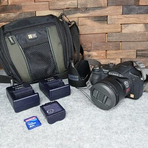 Panasonic Lumix DMC F27 Lens 12x Optical Zoom Battery SD Card Case Charger Works - Picture 1 of 14