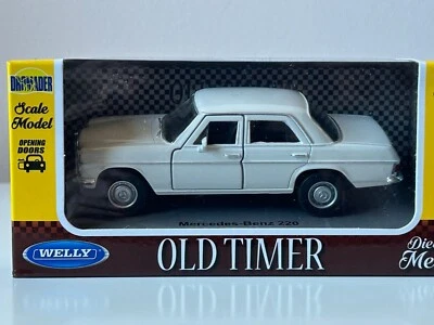 Mercedes-Benz 220 Modelo de Coche Diecast 1:34-1:39 Welly SIN PINTURA PERFECTA EN EL TECHO Foto 1 de 4