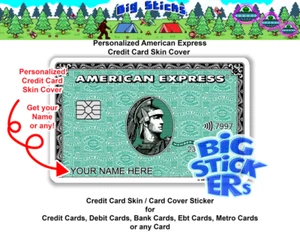 American Express AMEXX Dinero Tarjeta de Crédito INTELIGENTE Adhesivo Recubrimiento Envoltura - Imagen 1 de 17