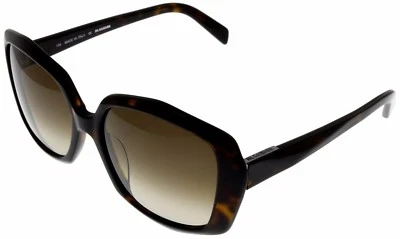 Gafas de sol Jil Sander para mujer marrón habana rectangulares JS619S 215 cuadradas 56-17-135 Foto 1 de 4