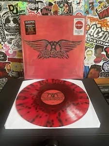 AEROSMITH Greatest Hits 2LP VG++ RES/BLACK CUSTOM COLOR VINYL W/HYPE STICKER - Picture 1 of 2