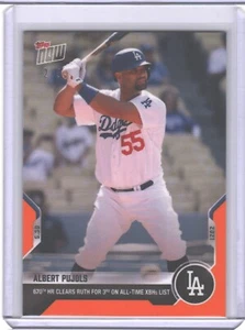 2021 Topps NOW Card #289 Albert Pujols Los Angeles Dodgers Orange #/5 - Picture 1 of 2