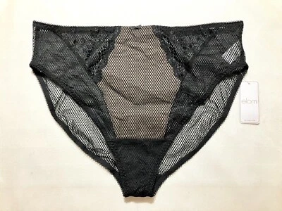 Nuevo con etiquetas Calzoncillo de pierna alta XXL Elomi para mujer EL4386BLK negro Foto 1 de 4