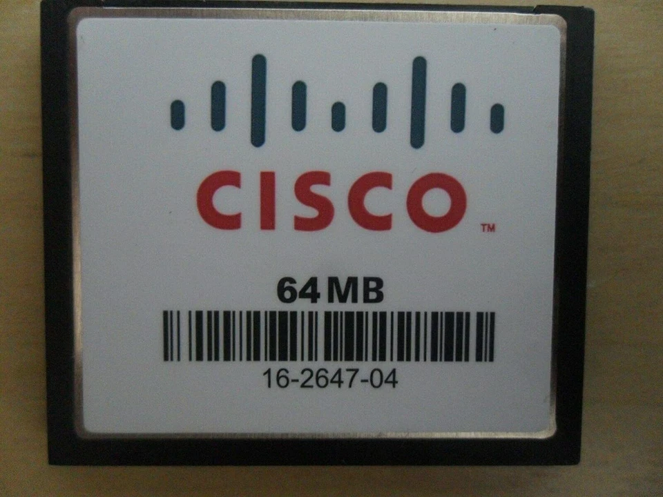 Cisco 64MB CompactFlash Card - 64 MB  16-2647-04  MEM1800-64CF - Image 1 of 1