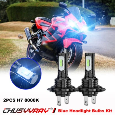 Kit de bombillas de faros LED 8000K para Honda CBR600F4i 2001-2006 y CBR600RR 2003-2022 Foto 1 de 4
