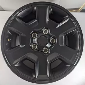 1 JEEP WRANGLER GLADIATOR 17in Wheel 6PJ78VXWAA OEM Black Mohave Take Off (CX) - Picture 1 of 5