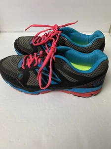 NEW BALANCE W1290BB WOMENS SIZE 8.5 RUNNING SHOES BLACK/PINK/BLUE  - Picture 1 of 7