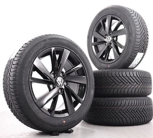 16Zoll Allwetterräder VW Golf 7 VII Original Alu-Felgen schwarz glanz 205/55R16 - Bild 1 von 7