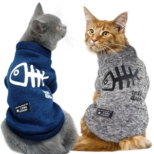 Cat Clothing Winter Dog Clothes Hoodies Kitten Kitty Outfits Cat Coats Jacket - Picture 1 of 14