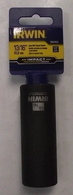 IRWIN Tools 1882402 13/16" Impact Series 1/2" Drive 6pt Toma de pozo profundo Foto 1 de 2