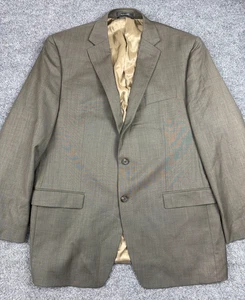 Lauren Ralph Lauren Mens Size 46L 2 button Brown Blazer 100% Wool - Picture 1 of 9