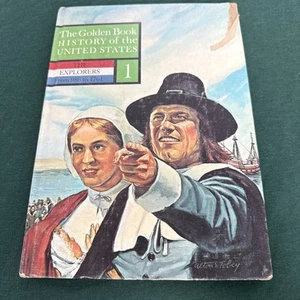 THE GOLDEN BOOK HISTORY OF THE UNITED STATES 1955 VOLUME 1 HARDCOVER CHILDREN’S - Picture 1 of 8