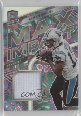 2020 Panini Spectra Max Impact Relics Psychedelic Prizm /5 Curtis Samuel #15 - Image 1 of 2