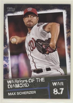 2020 Topps Warriors of the Diamond Blue Max Scherzer #WOD-27 - Image 1 of 2