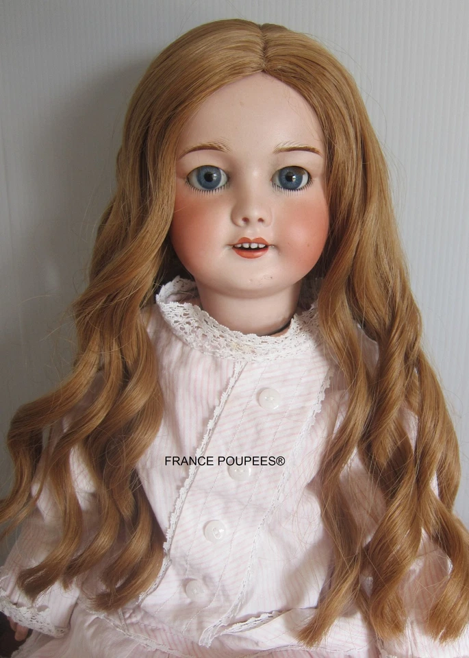 Perruque Jumeau® poupée ancienne Française, Allemande XIXème-T32/34cm (13") - Photo 1/4