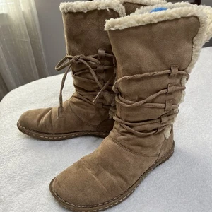 Airwalk Women's Faux Suede, mid calf, pull-on Faux fur lined, warm Boots, Sz 8 - Picture 1 of 6