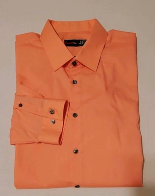 Camisa de vestir J Ferrar ajustada coral para hombre XL 17-17 1/2, 34-35 Foto 1 de 4