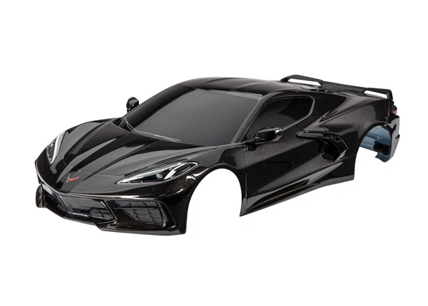 Traxxas TRX9311A Karo Chevy Corvette Stingray Noir Émaillé Inclus Étiquette - Photo 1/1