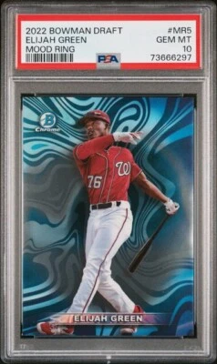 ⭐️PSA 10⭐️ELIJAH GREEN 2022 Bowman Chrome #MR5 Mood Ring RC Rookie ~ - Image 1 of 2