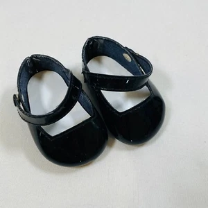 18" American Girl Doll Ruthie Smithen's Meet Outfit: Black Snap Mary Jane Shoes - Picture 1 of 6