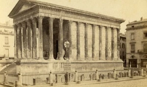 France Nimes Maison Carrée Old CDV Photo 1870 - Picture 1 of 3