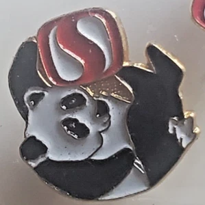 Panda on Back Holding Safeway Logo Pin - Picture 1 of 1