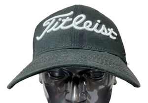 Titleist Pro V1 FJ FootJoy Golf Black M/L Flex Stretch Fitted Hat Cap Adult - Picture 1 of 7