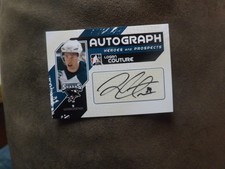 2011-12 In The Game Heroes And Prospects Logan Couture Autographed Card