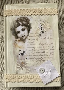 Handgefertigtes Shabby Vintage Look Deko Buch Nostalgie Mädchen Upcycling -376 - Bild 1 von 8